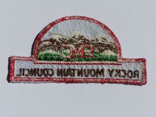Vintage Rocky Mountain Council Colorado Boy Scout BSA Hat Shape Patch 2