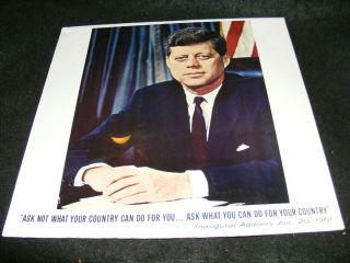 Still Unusual Jfk John F.  Kennedy Inaugural Address Lp Memorial Oddity