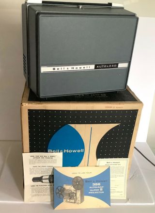 Vintage Bell & Howell 356a Auto Load 8mm Film Movie Projector