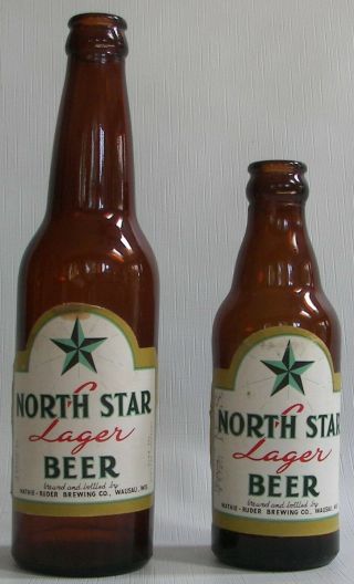 North Star Lager 7,  12 Oz. ,  Mathie - Ruder Brewing Wausau,  Wis,  Beer Bottles