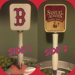Samuel Sam Adams Cherry Wheat Beer Tap Handle Boston Red Sox Mlb Baseball Team