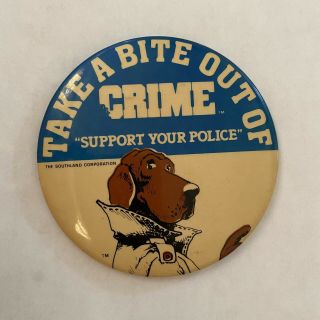 Vintage Mcgruff The Crime Dog Pin Take A Bite Out Of Crime Support Police 80s