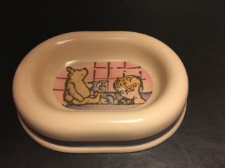 Vintage Disney Classic Winnie The Pooh Bathroom Set Soap Dish Only Cute