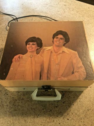 Vintage Donny And Marie Osmond 45/33 Record Player