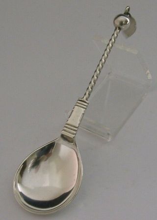 DAVID ANDERSEN STERLING SILVER CADDY SPOON 1900 ENGLISH IMPORT MARKS VICTORIAN 3