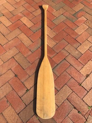 Vintage 54 " Feather Brand Caviness Woodworking Canoe Paddle/ Oar Kayak - Raft Usa