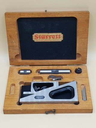 Vintage Starrett Precision No.  995 Planer & Shaper Gage W/ Wooden Case