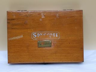 Vintage Starrett Precision No.  995 Planer & Shaper Gage w/ Wooden Case 2