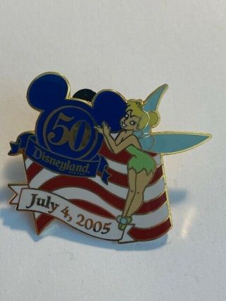 Dlr Cast Exclusive Fourth Of July Tinker Bell Peter Pan Disney Pin (b8)