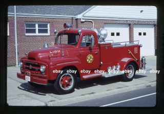 Point Lookout Lido Ny Sl257 1954 International Approved Fire Apparatus Slide