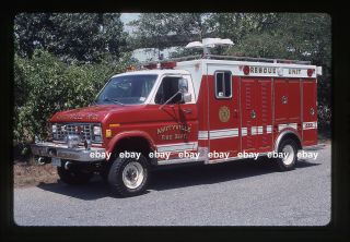 Amityville Ny R1 - 1 - 5 1980 Ford E Ranger Fire Apparatus Slide