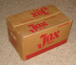 Old Cardboard Jax Beer Bottle Box