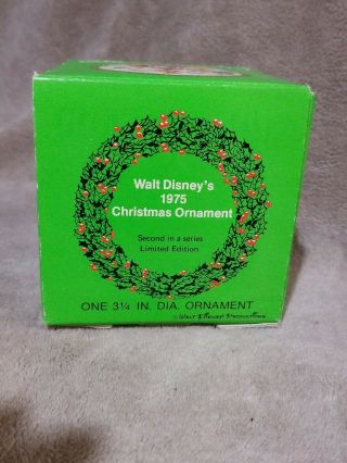 Vintage 1975 Walt Disney Schmid Bros.  Christmas Ornament Mickey Donald Goofy 3
