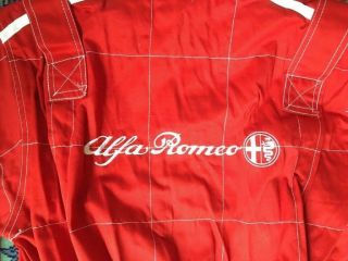 Vintage Alfa Romeo Racing Suit By Sandtler Size Medium