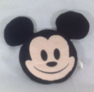 Disney Emoji By Just Play Micky Mouse Pillow Black 12 ".  Plush B3