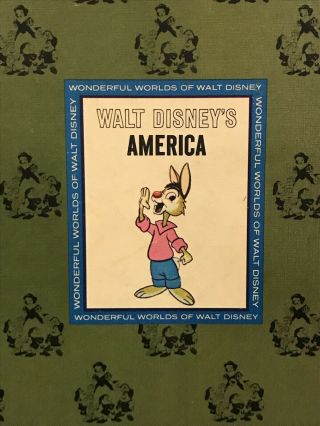 1965 WALT DISNEY’S AMERICA - GOLDEN PRESS - HARDCOVER BOOK - VINTAGE 2