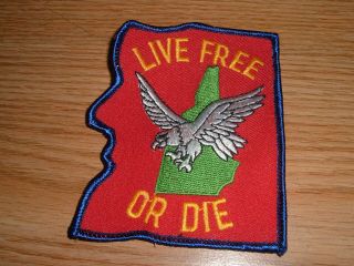 Vintage Live Or Die Hampshire Embroidered Patch
