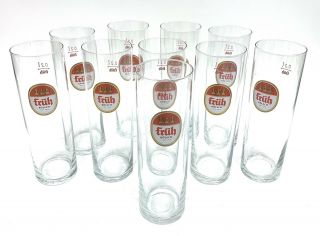 Fruh Kolsch German Beer Glasses - 0.  2 Liter - Box Of 10 6.  25”x2” Guc