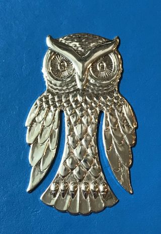 Reed & Barton Vintage Sterling Silver.  925 Owl Bookmark Paper Clip
