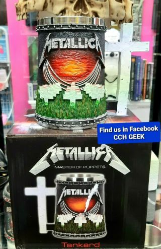 Metallica Master Of Puppets Tankard Licensed Music Nemesis Now Bnib Rock Cross
