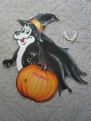 Hamm’s Beer Bear Witch Costume Halloween Pumpkin Hanger Pabst Brewery
