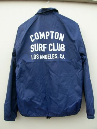 Vintage Compton Surf Club Jacket Surfboard Clothing Surfing La Vans Skateboard