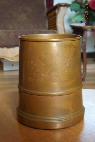 Vintage Schlitz Copper Beer Mug - The Beer That Made Milwaukee Famous