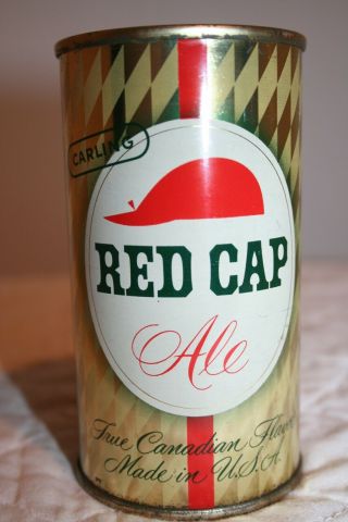 Red Cap Ale 12 Oz Flat Top Ale Can From Baltimore,  Maryland