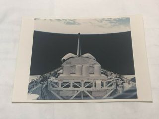 Vintage Kodak 8x10 Nasa Space Shuttle Payload Bay In Orbit
