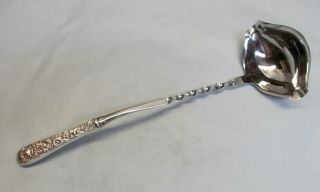 Repousse Sterling Silver Large Punch Ladle 13 3/4 " - So Ornate Kirk Finest