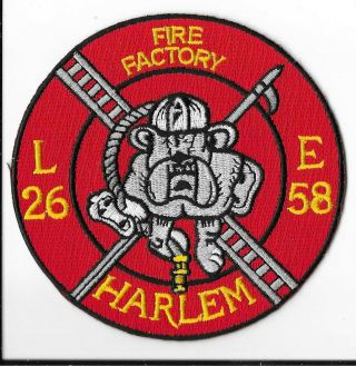 York Fire Department (fdny) Engine 58/ladder 26 Patch V1