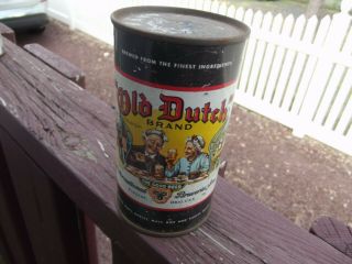 Vintage Old Dutch Brand Findlay,  Ohio,  Flat Top Beer Can,