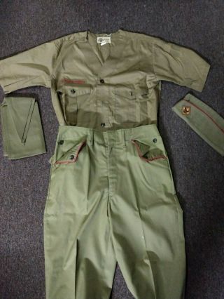 Vintage Official Boy Scouts Of America Uniform,  Pants,  Shirt,  Hat & Sash