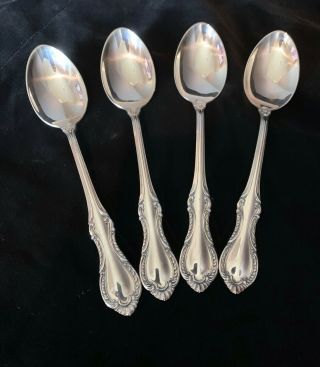 4 Fine Arts Sterling Silver Southern Colonial Teaspoon Spoons Over 4 Oz
