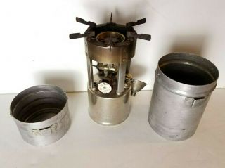 Wwii Era Vtg 1946 G - 1 Coleman No 530 Pocket Stove Military Army Camp W/funnel
