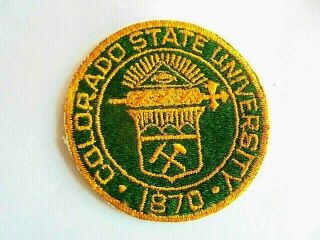 Vintage Colorado State University Sew On Cloth Patch