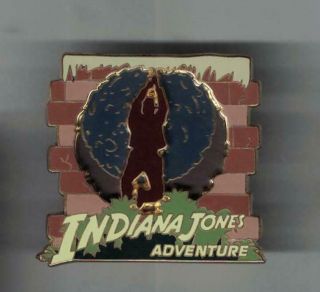 Disney Dlr Indiana Jones Adventure Silhouette 3d Pin
