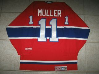 Vintage 11 Kirk Muller Montreal Canadiens Off.  Lic.  Ccm Jersey,  Size Men 