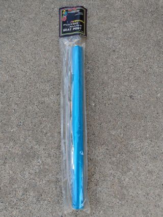 Nos Vintage 80s Bmx Alloy Fluted Seat Post 22.  2 Mm Old School Freestyle Aeromax