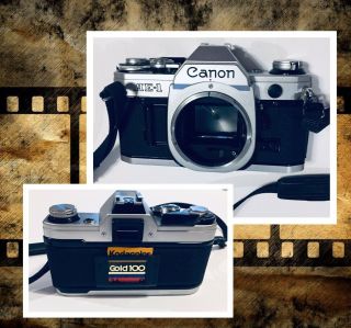 Vintage Canon Ae - 1 35mm Slr Camera Body,  Film Program Strap