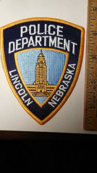 Lincoln Nebraska Police Department Shoulder Patch 9tb.