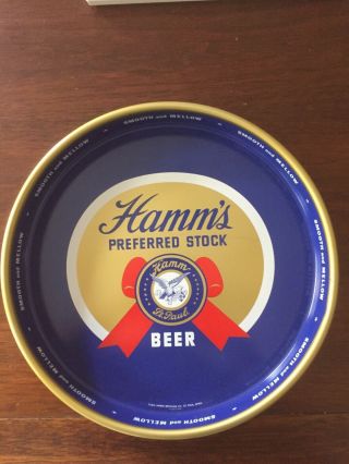 Vintage Hamm’s Preferred Stock Beer Tray,  St.  Paul,  Minn.