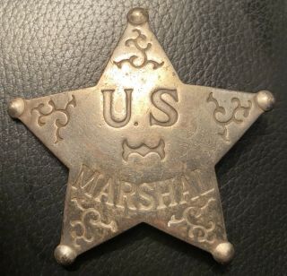 Vintage Us Marshal Badge
