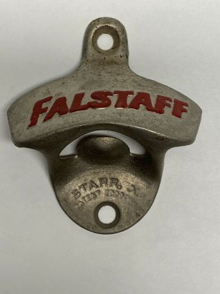 Vintage Falstaff Beer Bottle Opener.  Starr X.  Color,