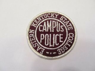 Kentucky State Eastern College Campus Police Patch Old Cheese Cloth