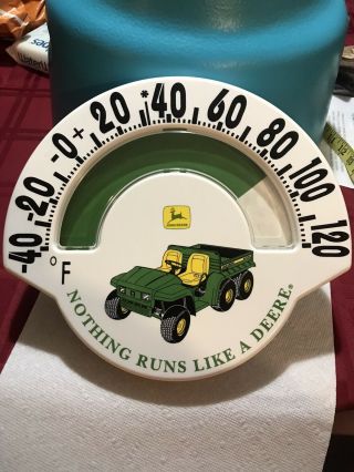 Vintage John Deere Thermometer Advertising Gator Tractor