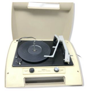 Vintage Portable Turntable Ward Airline Solid State Stereo Record Playergen 905a