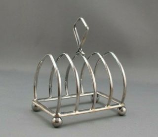 Old English Sterling Silver - Toast Rack - Hallmarked London,  1942 - 52.  5g