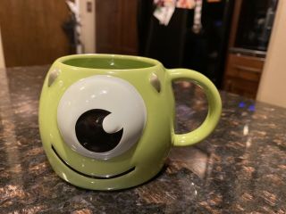 Disney Store Collectible Figural Monsters Inc Mike Wazowski 3d Mug Cup Fast Ship