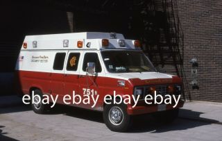 Chicago Fire Department 1990 Ford Wheeled Coach 7 - 5 - 1n 35mm Fire Apparatus Slide
